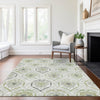 Piper Looms Chantille Medallions ACN808 Green Machine Washable Area Rug Lifestyle Image Feature