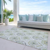 Piper Looms Chantille Medallions ACN808 Green Machine Washable Area Rug Outdoor Lifestyle Image Feature