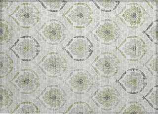 Piper Looms Chantille Medallions ACN808 Green Machine Washable Area Rug Scatter Main Image