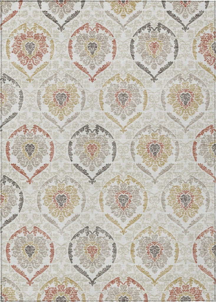 Piper Looms Chantille Medallions ACN808 Ivory Machine Washable Area Rug main image