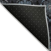 Piper Looms Chantille Medallions ACN809 Blue Machine Washable Area Rug Backing Image