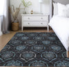 Piper Looms Chantille Medallions ACN809 Blue Machine Washable Area Rug Lifestyle Image Feature