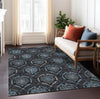 Piper Looms Chantille Medallions ACN809 Blue Machine Washable Area Rug Lifestyle Image Feature