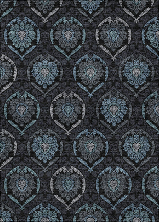 Piper Looms Chantille Medallions ACN809 Blue Machine Washable Area Rug main image