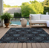 Piper Looms Chantille Medallions ACN809 Blue Machine Washable Area Rug Outdoor Lifestyle Image Feature
