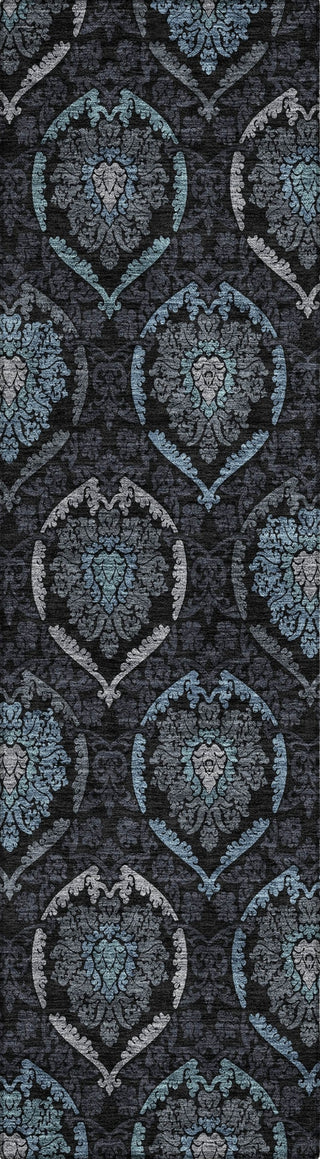 Piper Looms Chantille Medallions ACN809 Blue Machine Washable Area Rug Runner Main Image