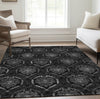 Piper Looms Chantille Medallions ACN809 Gray Machine Washable Area Rug Lifestyle Image Feature