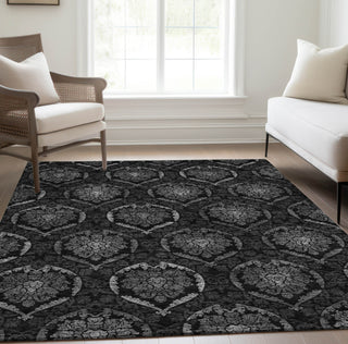 Piper Looms Chantille Medallions ACN809 Gray Machine Washable Area Rug Lifestyle Image Feature