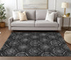 Piper Looms Chantille Medallions ACN809 Gray Machine Washable Area Rug Lifestyle Image Feature
