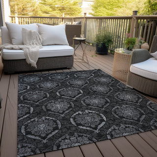 Piper Looms Chantille Medallions ACN809 Gray Machine Washable Area Rug Outdoor Lifestyle Image Feature
