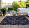 Piper Looms Chantille Medallions ACN809 Purple Machine Washable Area Rug Outdoor Lifestyle Image Feature