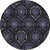 Piper Looms Chantille Medallions ACN809 Purple Machine Washable Area Rug Round Main Image