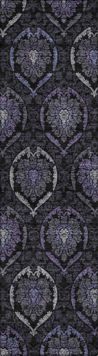 Piper Looms Chantille Medallions ACN809 Purple Machine Washable Area Rug Runner Main Image