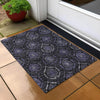 Piper Looms Chantille Medallions ACN809 Purple Machine Washable Area Rug Scatter Outdoor Lifestyle Image Feature