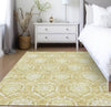 Piper Looms Chantille Medallions ACN810 Gold Machine Washable Area Rug Lifestyle Image Feature