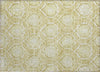 Piper Looms Chantille Medallions ACN810 Gold Machine Washable Area Rug Scatter Main Image