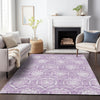 Piper Looms Chantille Medallions ACN810 Plum Machine Washable Area Rug Lifestyle Image Feature