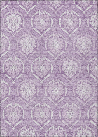Piper Looms Chantille Medallions ACN810 Plum Machine Washable Area Rug main image