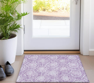 Piper Looms Chantille Medallions ACN810 Plum Machine Washable Area Rug Scatter Lifestyle Image Feature