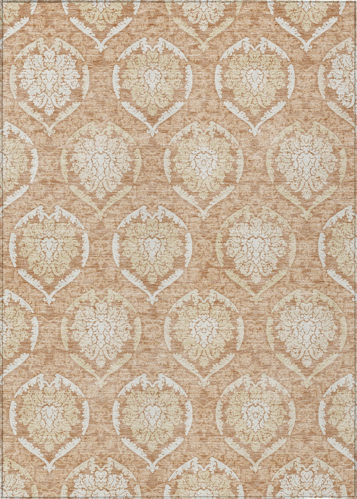 Piper Looms Chantille Medallions ACN810 Salmon Machine Washable Area Rug main image