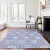 Piper Looms Chantille Medallions ACN810 Sky Machine Washable Area Rug Lifestyle Image Feature