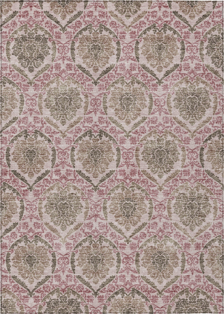 Piper Looms Chantille Medallions ACN811 Chocolate Machine Washable Area Rug main image