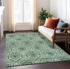 Piper Looms Chantille Medallions ACN811 Fern Machine Washable Area Rug Lifestyle Image Feature