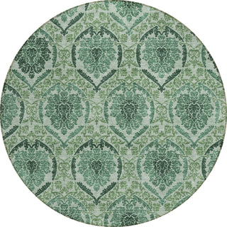 Piper Looms Chantille Medallions ACN811 Fern Machine Washable Area Rug Round Main Image