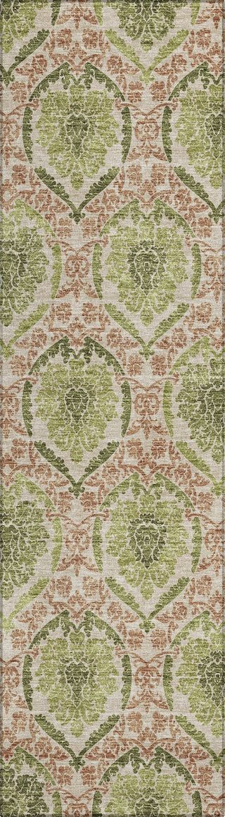 Piper Looms Chantille Medallions ACN811 Olive Machine Washable Area Rug Runner Main Image