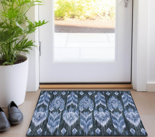 Piper Looms Chantille Southwest ACN812 Blue Machine Washable Area Rug Scatter Lifestyle Image Feature