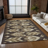 Piper Looms Chantille Southwest ACN812 Brown Machine Washable Area Rug Lifestyle Image Feature