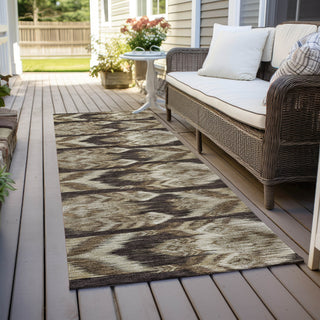 Piper Looms Chantille Southwest ACN812 Brown Machine Washable Area Rug Runner Outdoor Lifestyle Image Feature