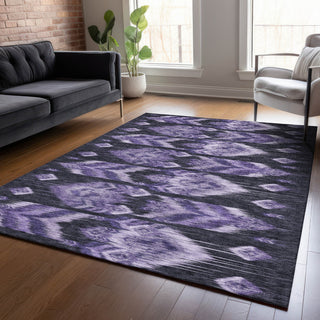 Piper Looms Chantille Southwest ACN812 Purple Machine Washable Area Rug Lifestyle Image Feature