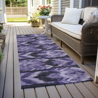 Piper Looms Chantille Southwest ACN812 Purple Machine Washable Area Rug Runner Outdoor Lifestyle Image Feature