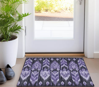 Piper Looms Chantille Southwest ACN812 Purple Machine Washable Area Rug Scatter Lifestyle Image Feature