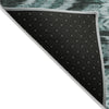 Piper Looms Chantille Southwest ACN812 Teal Machine Washable Area Rug Backing Image