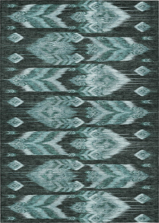 Piper Looms Chantille Southwest ACN812 Teal Machine Washable Area Rug main image