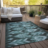 Piper Looms Chantille Southwest ACN812 Teal Machine Washable Area Rug Outdoor Lifestyle Image Feature