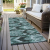 Piper Looms Chantille Southwest ACN812 Teal Machine Washable Area Rug Runner Outdoor Lifestyle Image Feature
