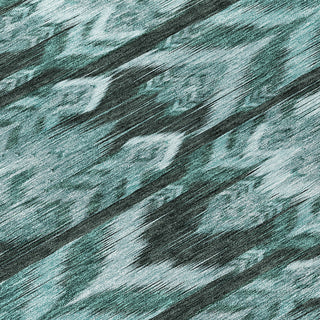 Piper Looms Chantille Southwest ACN812 Teal Machine Washable Area Rug Swatch Image