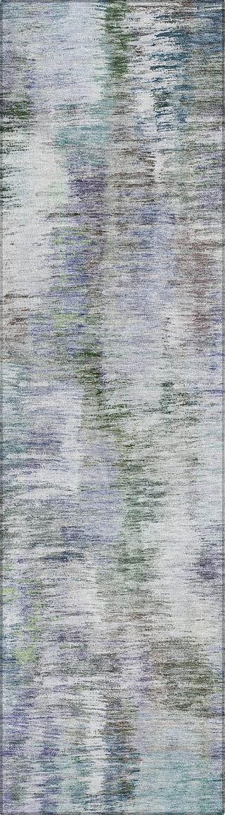 Piper Looms Chantille Modern ACN813 Green Machine Washable Area Rug Runner Main Image