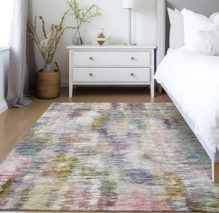 Piper Looms Chantille Modern ACN813 Plum Machine Washable Area Rug Lifestyle Image Feature