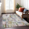 Piper Looms Chantille Modern ACN813 Plum Machine Washable Area Rug Lifestyle Image Feature
