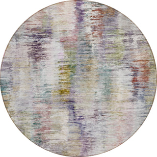 Piper Looms Chantille Modern ACN813 Plum Machine Washable Area Rug Round Main Image