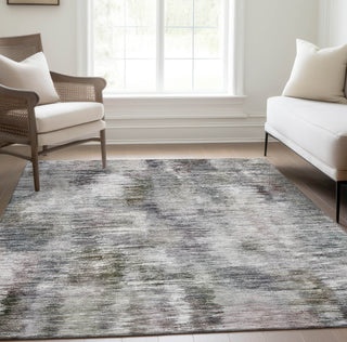 Piper Looms Chantille Modern ACN813 Taupe Machine Washable Area Rug Lifestyle Image Feature