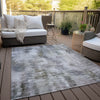 Piper Looms Chantille Modern ACN813 Taupe Machine Washable Area Rug Outdoor Lifestyle Image Feature