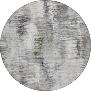 Piper Looms Chantille Modern ACN813 Taupe Machine Washable Area Rug Round Main Image