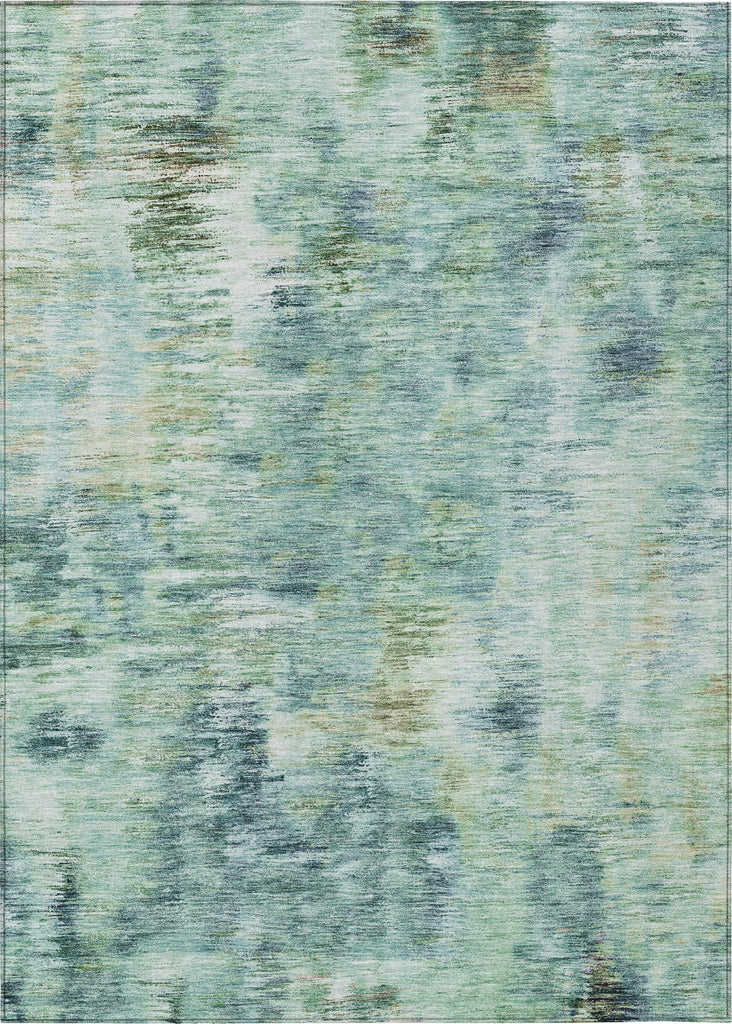 Piper Looms Chantille Modern ACN813 Teal Machine Washable Area Rug main image