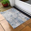 Piper Looms Chantille Modern ACN814 Blue Machine Washable Area Rug Scatter Outdoor Lifestyle Image Feature