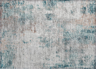 Piper Looms Chantille Modern ACN814 Teal Machine Washable Area Rug Scatter Main Image